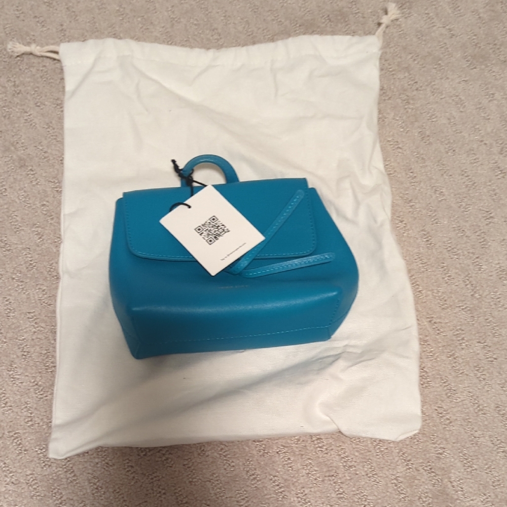 Mansur Gavriel Mini Soft Lady Bag in Lagoon NWT